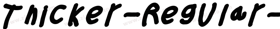 Thicker-Regular-Slanted-trial字体转换