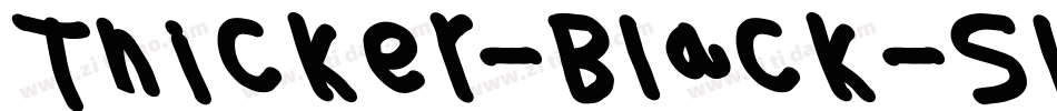 Thicker-Black-Slanted-trial字体转换