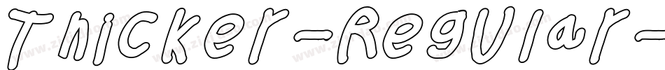 Thicker-Regular-trial字体转换