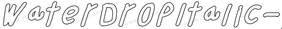 WaterDropItalic-YzXyv字体转换