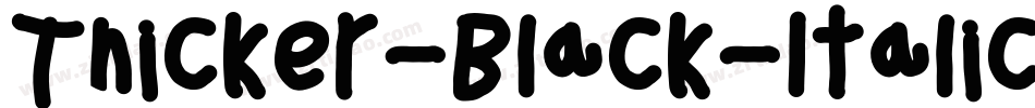 Thicker-Black-Italic-trial字体转换