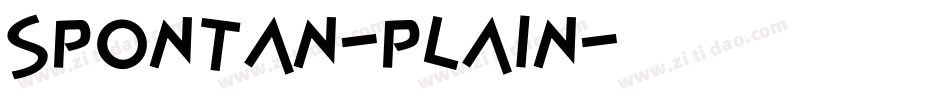 Spontan-Plain字体转换