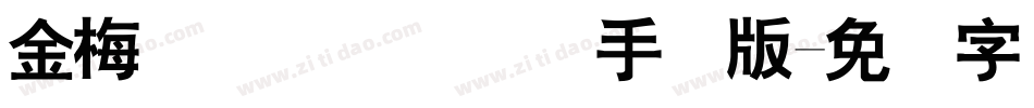 金梅简体细圆国际码手机版字体转换