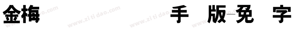 金梅简体细圆国际码手机版字体转换