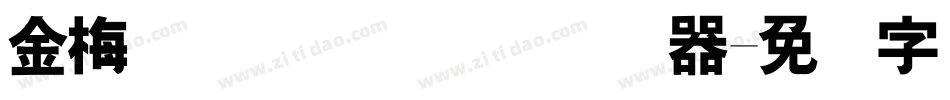 金梅简体细圆国际码转换器字体转换