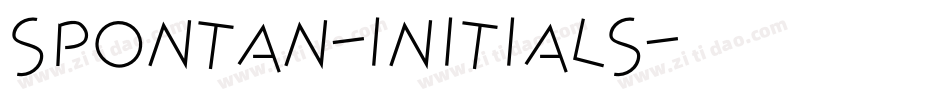 Spontan-Initials字体转换