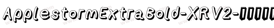 ApplestormExtraBold-XRV2字体转换