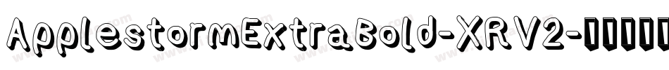 ApplestormExtraBold-XRV2字体转换