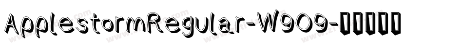 ApplestormRegular-W9O9字体转换