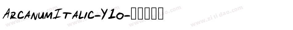 ArcanumItalic-Y1o字体转换