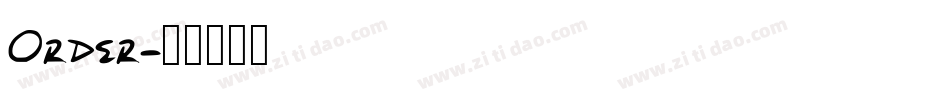 Order字体转换
