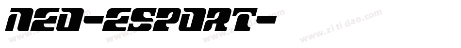 NEO-ESPORT字体转换