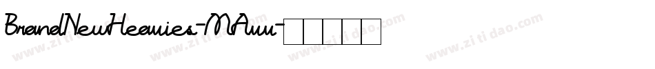 BrandNewHeavies-MAvv字体转换