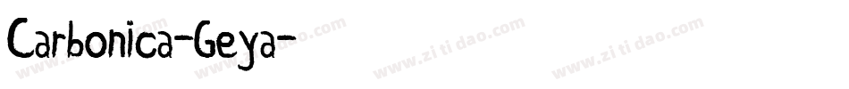 Carbonica-Geya字体转换