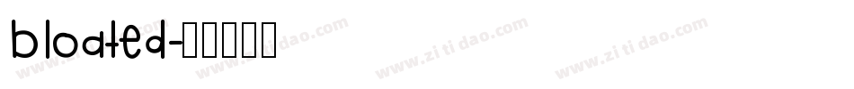 bloated字体转换