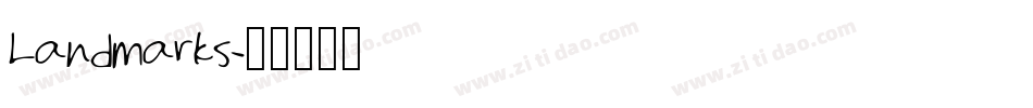 Landmarks字体转换