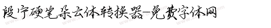 段宁硬笔朵云体转换器字体转换