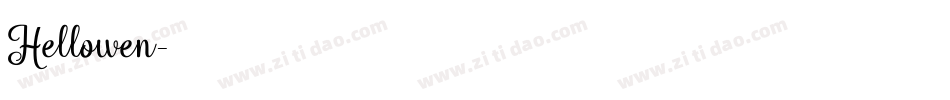 Hellowen字体转换