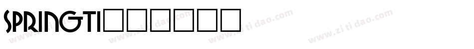 SPRINGTI字体转换