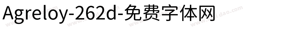 Agreloy-262d字体转换