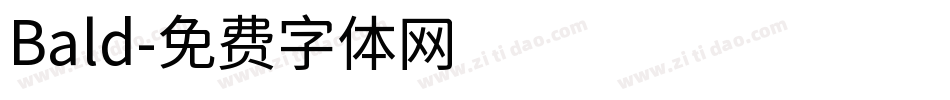 Bald字体转换