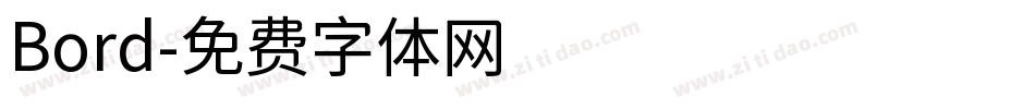 Bord字体转换