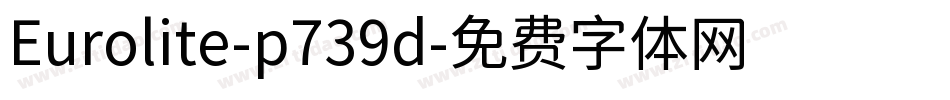 Eurolite-p739d字体转换