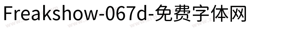 Freakshow-067d字体转换