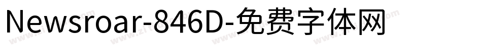 Newsroar-846D字体转换