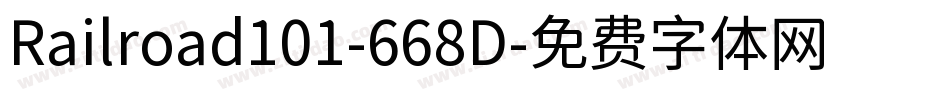 Railroad101-668D字体转换