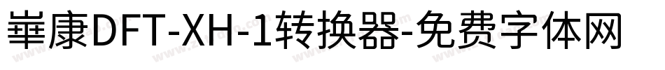 崋康DFT-XH-1转换器字体转换