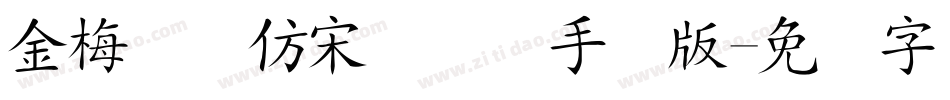 金梅简体仿宋国际码手机版字体转换