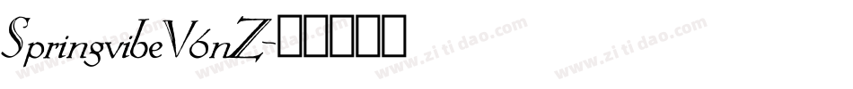 SpringvibeV6nZ字体转换