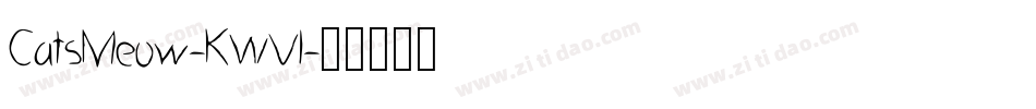 CatsMeow-KWVl字体转换