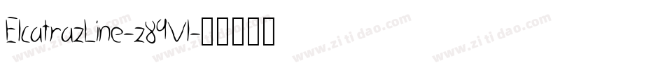 ElcatrazLine-z89Vl字体转换