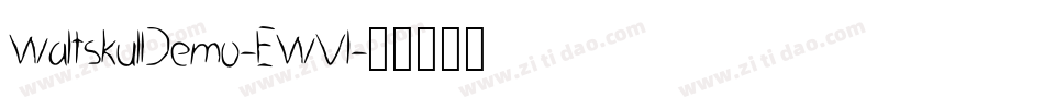 WaltskulDemo-EWVl字体转换