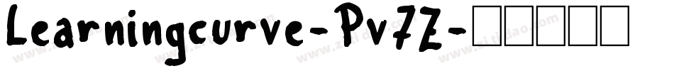 Learningcurve-Pv7Z字体转换