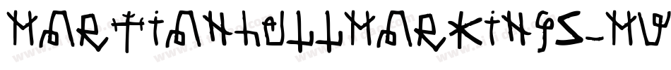 MartianHullMarkings-MVdw字体转换