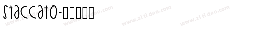 Staccat0字体转换