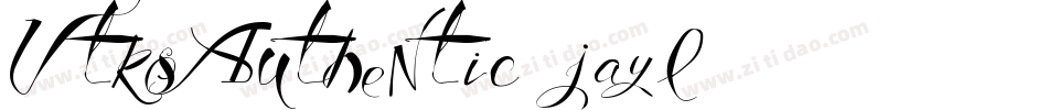 VtksAuthentic-jayl字体转换