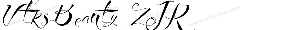 VtksBeauty-ZJR8字体转换