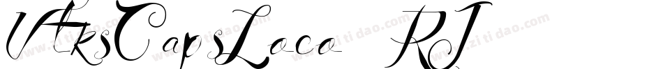 VtksCapsLoco-3RJ6字体转换