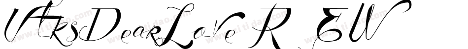 VtksDearLove-R0EW字体转换