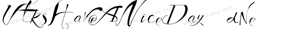 VtksHaveANiceDay-2dne字体转换