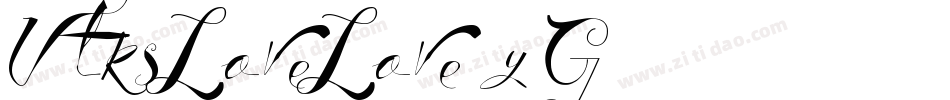 VtksLoveLove-yG23字体转换