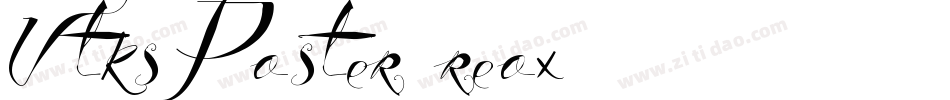 VtksPoster-reox字体转换