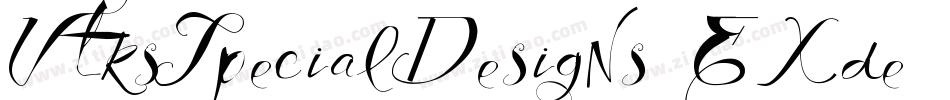 VtksSpecialDesigns-EXde字体转换