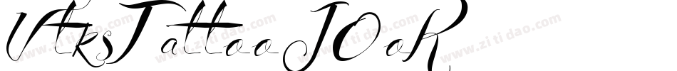 VtksTattoo-JOoK字体转换