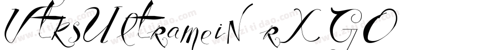 VtksUltramein-rXGO字体转换