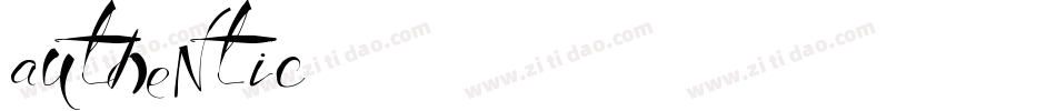 authentic字体转换